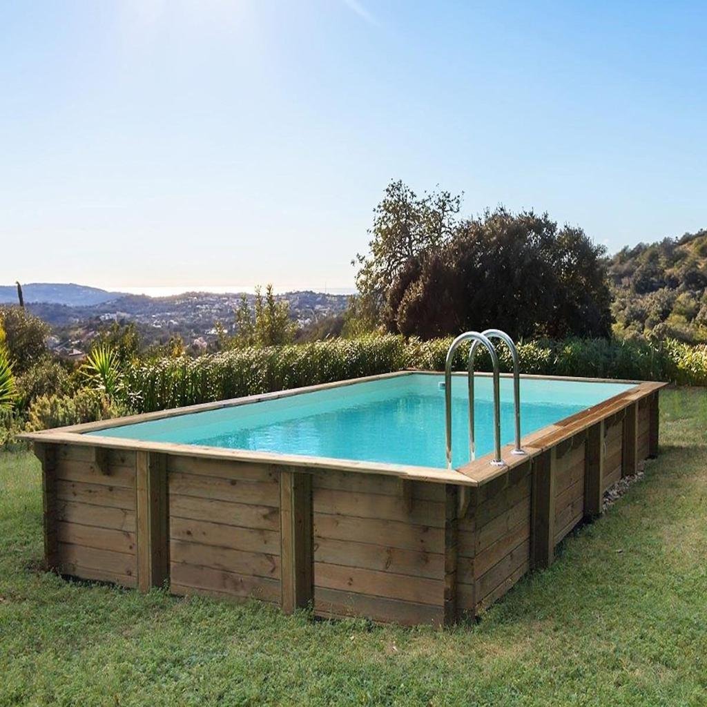 1-2.jpg Piscine bois en kit rectangle Tampa - Image 1