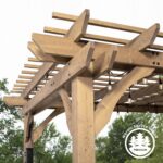 10 x 10 Fairhaven Pergola Rustic Finish - Image 3