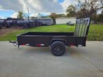 5′ X 10′ Utility Trailer Straight Deck 18″ Sides Tall Gate - Image 4