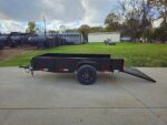 5′ X 10′ Utility Trailer Straight Deck 18″ Sides Tall Gate - Image 15
