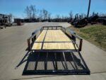 6’4″ x 16 Utility Trailer Double Axle Dovetail With Gate Powder Coated (2) 3500lb Axles - Image 7