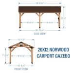 Norwood Carport/Gazebo 20×12 - Image 15