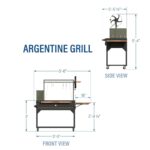 Premium Argentine/Santa Maria BBQ Grill with Wood Fire and Charcoal Grill - Image 3