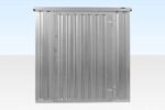 4M X 2.1M Flat Pack Container Store – Galvanised - Image 4