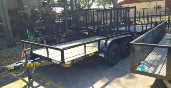 327634351_602670241739193_220448379702410483_n-600x309-1.jpg 6.5X12 Big Tex Tandem Axle Pipe Top Black Utility Trailer (60PI-12BK4RG2B) - Image 1