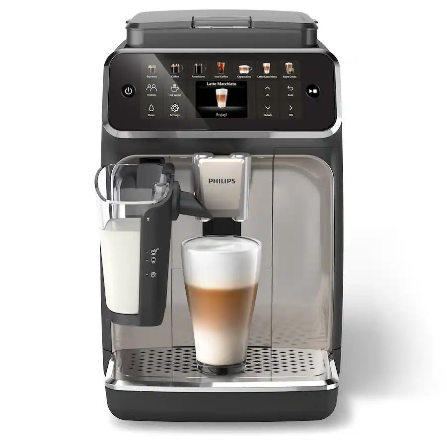 3cc2af14-1f6f-4351-8471-9886d50725f5.png Philips 4400 Series Fully-Automatic Espresso Machine with LatteGo - Image 1