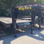 40 Foot Big Tex Tandem Axle with Mega Ramp Black Gooseneck Trailer (14GN-35BK+5MR)