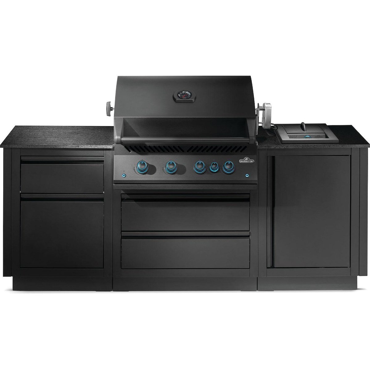 453fc322d041f907eed5f8dd51529872.jpg Napoleon OASIS 301 Outdoor Kitchen Island w/ Side Burner & 700 Series 32 Grill Head - Image 1