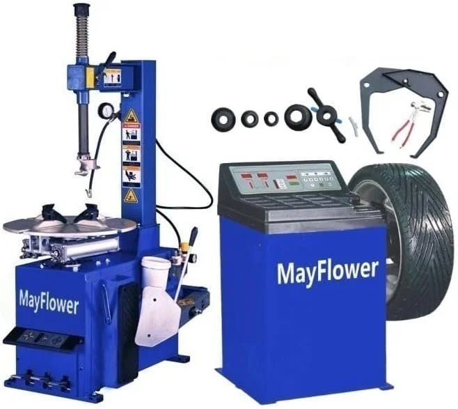 5-4.jpg 1.5 HP Tire Changer Wheel Changers Machine Balancer Rim Clamp Combo 560 680 - Image 1