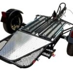 Single Rail Motorcycle Trailer – Compact, Easy-to-Tow Hauler for One Bike