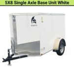 Spartan 5X8 Single Axle Cargo Trailer | White | SP5X8SA