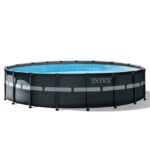 Intex Ultra XTR Frame 18′ x 52″ Above Ground Swimming Pool with Sand Filter Pump, Ladder, Cover, & Maintenance Accessory Kit with Vacuum and Skimmer - Image 8