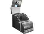 Buyers Products 28-in x 24-in x 19-in Smooth Aluminum Step Box Truck Tool Box 1705285 - Image 3