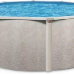 Aquarian 21ft x 52in Round Steel-Frame Above Ground Swimming Pool – Phoenix Series, DIY Outdoor Backyard Pool