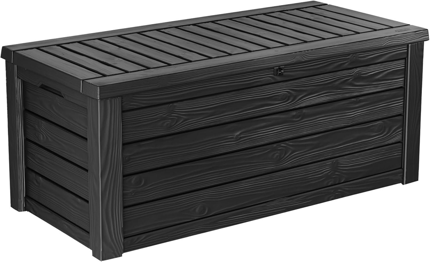 71RLL3t09aL._AC_SL1500-1.jpg Keter Westwood 150-Gallon Resin Outdoor Storage Box | Weather-Resistant Deck Bin for Patio Cushions, Garden Tools & Pool Accessories – Dark Grey - Image 1