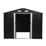 8′ x 10′ Tool Storage Shed Charcoal Black