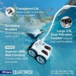 Polaris Quattro P40 Pressure Side Pool Cleaner for All In-Ground Pool Surfaces, Large-Capacity Dual Filtration Canister, 31′ Hose & Transparent Lid to View Debris - Image 4