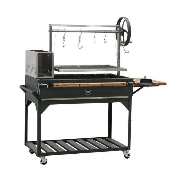 BackyardDiscoveryArgentineSantaMariaWoodFire_26CharcoalSteelBBQGrillwithBraseroandAdjustableGrates.jpg Backyard Discovery Argentine Santa Maria Wood Fire & Charcoal Grill - Image 1