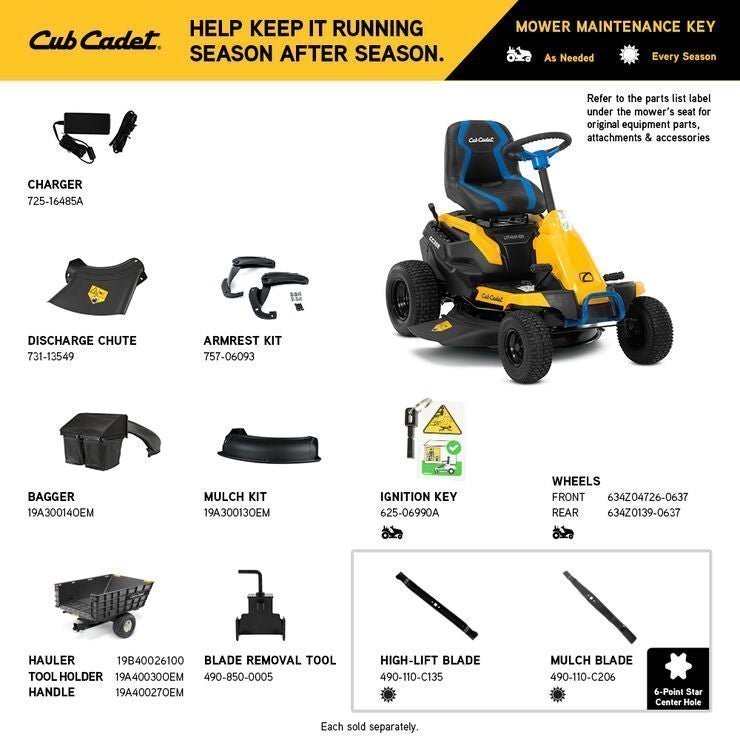 CC30e.jpg Cub Cadet CC30E 30-in. 56V MAX* Riding Lawn Mower - Image 1