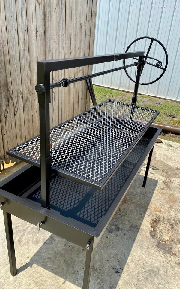 Charcoal_Catering_Grill_-1__73493.jpg Collapsible Charcoal Catering Grill 60″ x 24″ Stainless Steel - Image 1