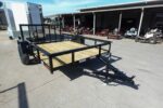 6′ 4″ x 10 Utility Trailer Dovetail Powder Coated With Gate 3,500lb Axle - Image 2