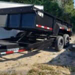14 Foot Tuff Dump with Spreader Gate Gray Dump Trailer (TD-14S)