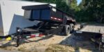 14 Foot Tuff Dump with Spreader Gate Gray Dump Trailer (TD-14S)