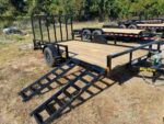 Big Tex 35SA-14BKRSX Single Axle ATV Trailer 83″x14′ Black - Image 2