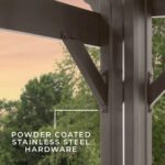 14×10 Ashford Traditional Steel Pergola With Sail Shade Soft Canopy - Image 13