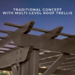 14×10 Ashford Traditional Steel Pergola With Sail Shade Soft Canopy - Image 8