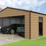 24x24x9 VersaTube Frontier Steel Garage Kit With Installation