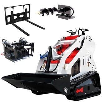 ad92c3c7-7a49-4708-858d-2e92c79b42d1.c1b8bf365df268a0cfb3800dbd4e7fa3.jpg Mini Skid Steer Loader 13.5hp EPA Briggs & Stratton Gas Engine Compact Wheel Loader - Image 1