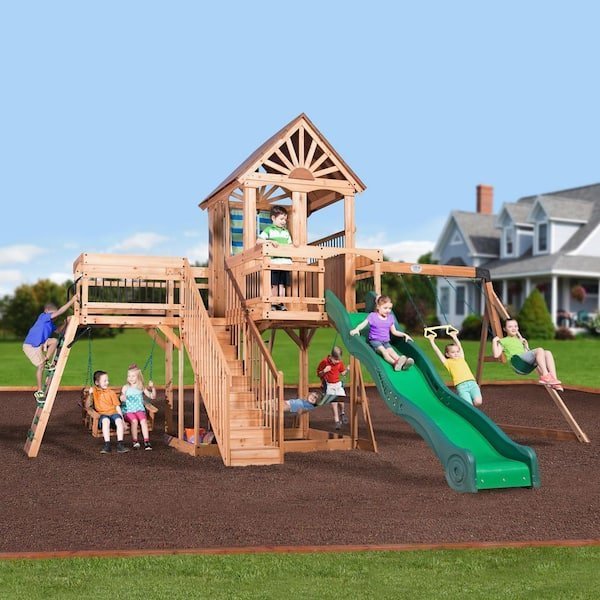 backyard-discovery-swing-sets-1606029com-64_600.jpg Backyard Discovery Caribbean Swing Set - Image 1