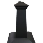 Sunnydaze 57″ 360-Degree View Steel Wood-Burning Chiminea with Grate, Poker, and Cover - Image 7