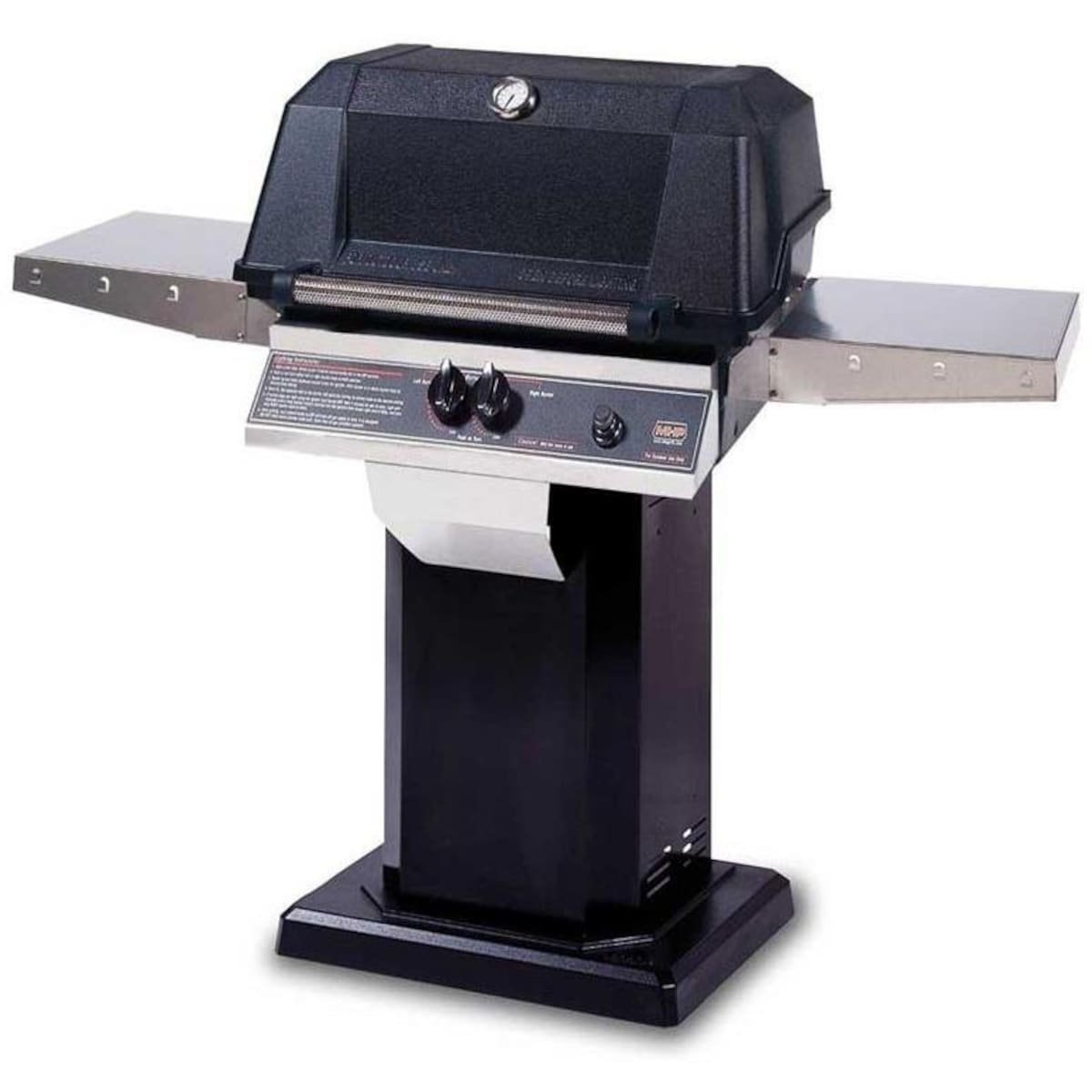 decb6c5153d20f6d66ebe40d36e0c512.jpg Heritage 1-Burner Natural Gas Grill with Side Shelves Modern Home Products - Image 1