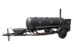 330 Gallon Pull Behind BBQ Smoker with Round Charcoal Grill 3500lb Axle - Image 2