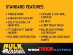 6’x10′ Scissor Lift Dump Trailer w/ Homeowner Package – 7,000# GVWR - Image 5