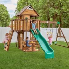 images-12.jpg Backyard Discovery Spruce Hollow Swing Set - Image 1