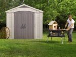 Keter Factor 8×8 Foot Large Resin Outdoor Shed - Image 5