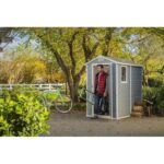 Keter Manor 4 ft. W x 6 ft. D Vertical Resin Outdoor Storage Shed Ideal For Patio Installation Included - Image 10