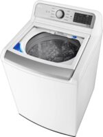 LG – 5.5 Cu. Ft. Smart Top Load Washer with TurboWash3D – White - Image 3