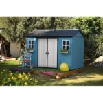 Oakland 11 ft. W x 7.5 ft. D Plastic Storage Shed