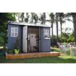 Oakland 11 ft. W x 7.5 ft. D Plastic Storage Shed - Image 9