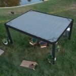 16×12 trenton modern steel pergola with sail shade soft canopy - Image 6