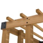 SummerCove 10.5 ft. x 10 ft. Cedar Wood Pergola with Adjustable Hanging Planters - Image 2