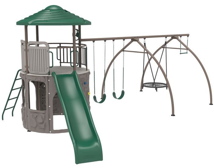 lifetime-adventure-tower-with-spider-swing-91201.jpg Lifetime Adventure Tower with Spider Swing - Image 1