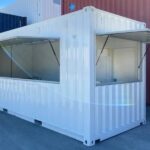 20FT standard kiosk/cafe containers