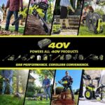 RYOBI 80V HP Brushless 42 in. Battery Electric Cordless Zero Turn Riding Mower Batteries and Charger 80V Batteries 40V - Image 2