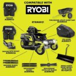 RYOBI 80V HP Brushless 42 in. Battery Electric Cordless Zero Turn Riding Mower Batteries and Charger 80V Batteries 40V - Image 5