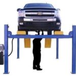 ATLAS 14,000 lb 4-Post Commercial Car Lift – Heavy Duty Vehicle Hoist